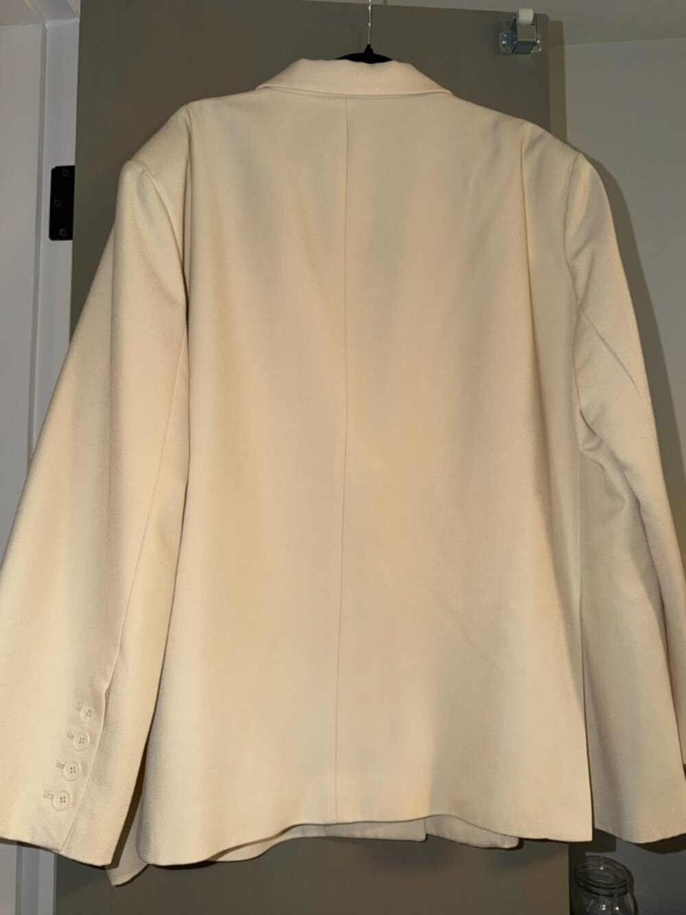ASOS Edition Double Breasted Light Tan Blazer Size 6 - Picture 4 of 5